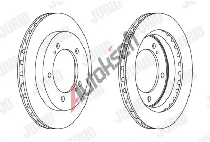 JURID Brzdov kotou - 287 mm JRD 563049JC, 563049JC