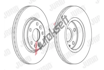 JURID Brzdov kotou - 280 mm JRD 563080JC, 563080JC