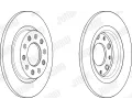 JURID Brzdový kotouč - 264 mm JRD 563106JC, 563106JC