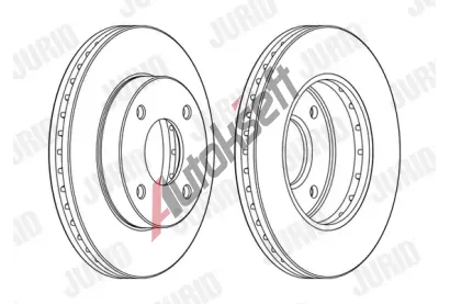 JURID Brzdov kotou - 257 mm JRD 563107JC, 563107JC