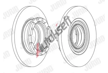 JURID Brzdov kotou - 288 mm JRD 563126J, 563126J