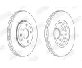 JURID Brzdov kotou - 296 mm JRD 563158JC, 563158JC