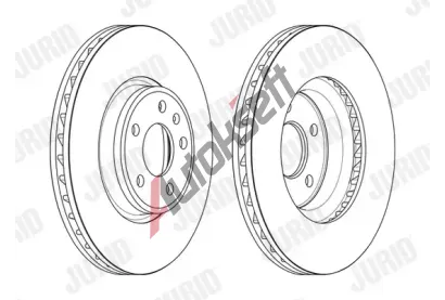 JURID Brzdov kotou - 318 mm JRD 563174JC-1, 563174JC-1