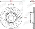 JURID Brzdov� kotou� COMPOSITE JRD 563200JVC-1, 563200JVC-1