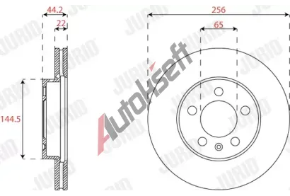 JURID Brzdov kotou - 256 mm JRD 563227JC, 563227JC