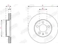 JURID Brzdov kotou - 256 mm JRD 563227JC, 563227JC