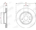 JURID Brzdov kotou - 280 mm JRD 563279JC, 563279JC