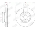 JURID Brzdov kotou - 374 mm JRD 563284JC-1, 563284JC-1