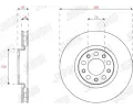 JURID Brzdov kotou - 305 mm JRD 563292JC, 563292JC