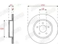 JURID Brzdov kotou - 292 mm JRD 563299JC, 563299JC