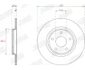 JURID Brzdov kotou - 328 mm JRD 563315JC, 563315JC