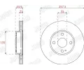 JURID Brzdov kotou - 258 mm JRD 563324JC, 563324JC