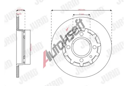 JURID Brzdov kotou JRD 563364JC, 563364JC