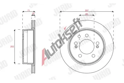 JURID Brzdov� kotou� JRD 563501J, 563501J
