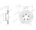 JURID Brzdov� kotou� - 330 mm JRD 563535JC-1, 563535JC-1