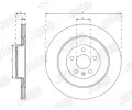 JURID Brzdov kotou - 340 mm JRD 563630JC, 563630JC