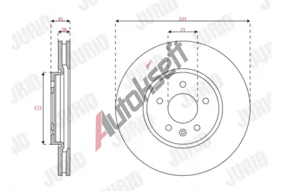 JURID Brzdov� kotou� JRD 563675JC-1, 563675JC-1