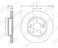 JURID Brzdov kotou - 280 mm JRD 563700JC, 563700JC