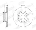 JURID Brzdov kotou - 281 mm JRD 563719JC, 563719JC
