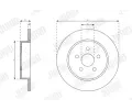 JURID Brzdový kotouč - 274 mm JRD 563741JC, 563741JC