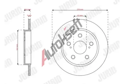 JURID Brzdov kotou JRD 563819JC, 563819JC