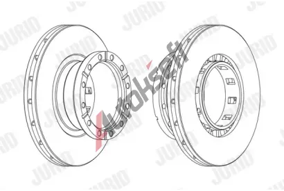 JURID Brzdový kotouč - 432 mm JRD 569161J, 569161J JURID Brzdový kotouč - 432 mm JRD 569161J, 569161J