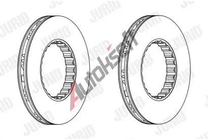 JURID Brzdov kotou - 433 mm JRD 569214J, 569214J