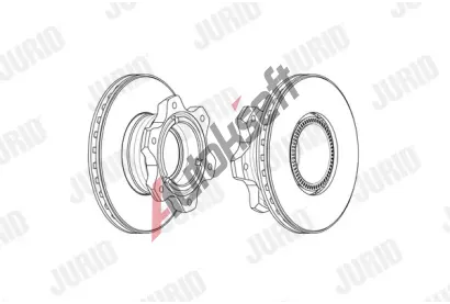 JURID Brzdový kotouč - 304 mm JRD 569227J, 569227J JURID Brzdový kotouč - 304 mm JRD 569227J, 569227J
