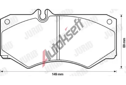 JURID Sada brzdovch destiek JRD 571272J, 571272J