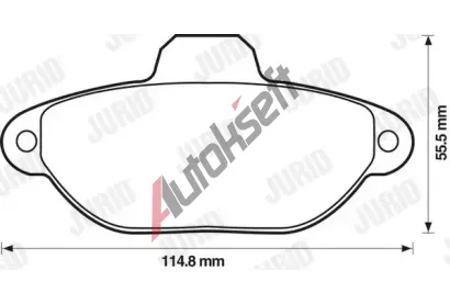 JURID Sada brzdovch destiek PREMIER JRD 571749J, 571749J