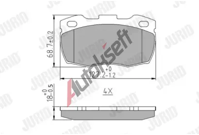 JURID Sada brzdov�ch desti�ek PREMIER JRD 571827J, 571827J