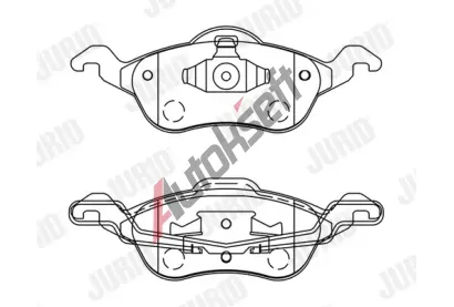 JURID Sada brzdovch destiek PREMIER JRD 571967J, 571967J