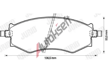 JURID Sada brzdovch destiek PREMIER JRD 572339J, 572339J