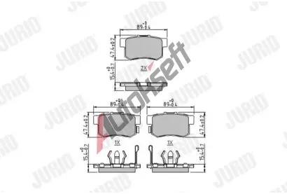JURID Sada brzdovch destiek PREMIER JRD 572544J, 572544J