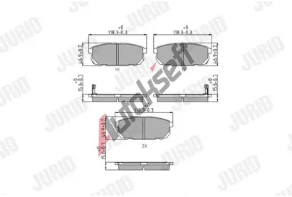JURID Sada brzdovch destiek PREMIER JRD 572549J, 572549J