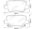 JURID Sada brzdovch destiek Jurid White Low Dust JRD 572580JC, 572580JC