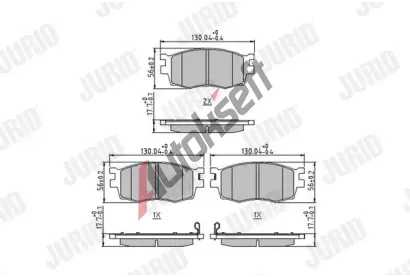 JURID Sada brzdovch destiek PREMIER JRD 572593J, 572593J