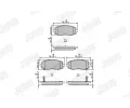 JURID Sada brzdov�ch desti�ek JRD 572609J, 572609J