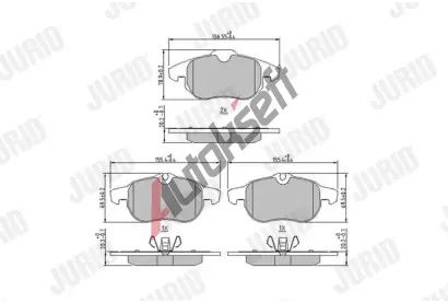 JURID Sada brzdovch destiek PREMIER JRD 573089J, 573089J