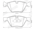 JURID Sada brzdovch destiek Jurid White Low Dust JRD 573151JC, 573151JC