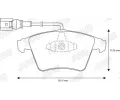JURID Sada brzdovch destiek Jurid White Low Dust JRD 573159JC, 573159JC