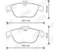 JURID Sada brzdovch destiek Jurid White Low Dust JRD 573248JC, 573248JC