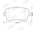 JURID Sada brzdovch destiek Jurid WHITE JRD 573259JC, 573259JC