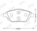 JURID Sada brzdovch destiek Jurid White Low Dust JRD 573264JC, 573264JC