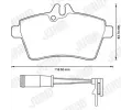 JURID Sada brzdovch destiek Jurid White Low Dust JRD 573265JC, 573265JC
