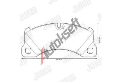 JURID Sada brzdov�ch desti�ek Jurid WHITE JRD 573329JC, 573329JC