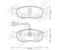 JURID Sada brzdových destiček PREMIER JRD 573367J, 573367J