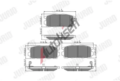 JURID Sada brzdov�ch desti�ek JRD 573386J, 573386J