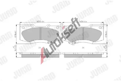 JURID Sada brzdovch destiek JRD 573435J, 573435J