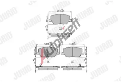JURID Sada brzdovch destiek JRD 573610J, 573610J